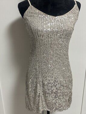 1. State Sequined Woman's Dress Size 4 Party